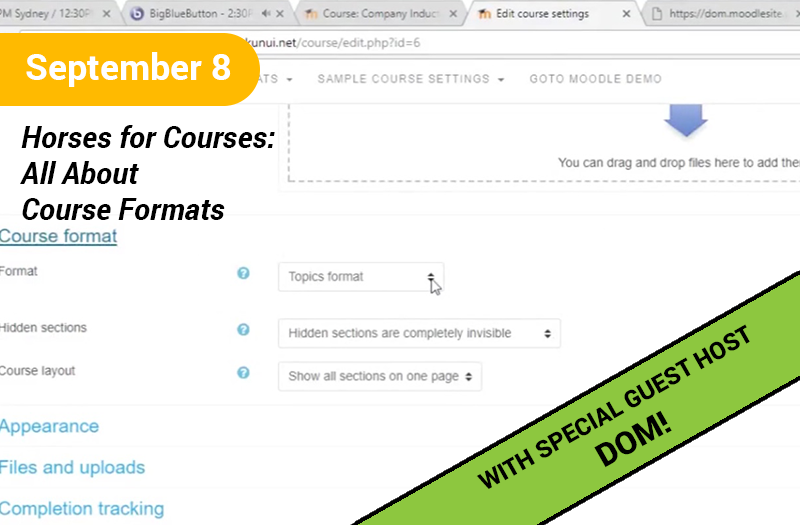 Horses for Courses: All About Course Formats
