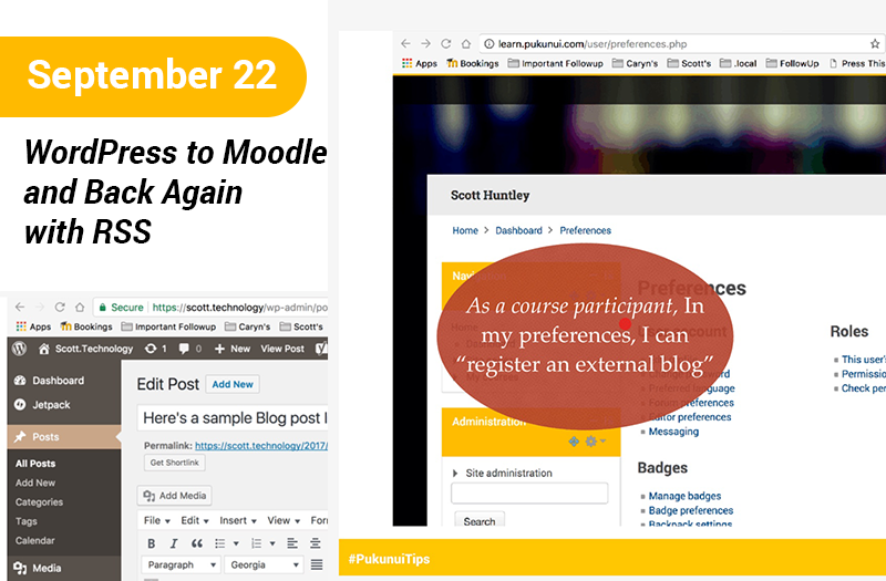 WordPress to Moodle and Back Again with RSS 